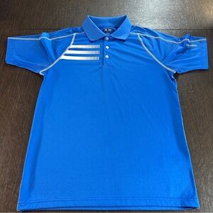 Adidas Adizero Blue Golf Polo Shirt Men’s S